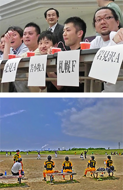 2012年7月7日 全道歯科医師野球釧路大会で偵察活動？